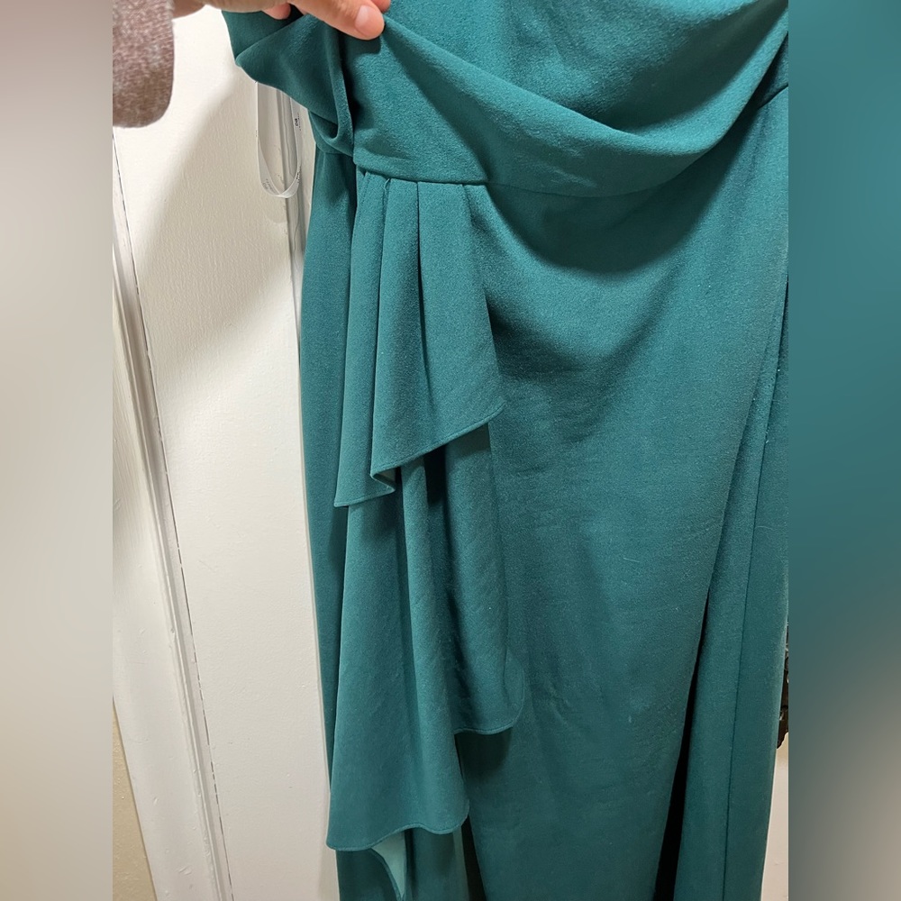 Davids's Bridal formal dress. Gown. Bridesmaid dress. Emerald Green.